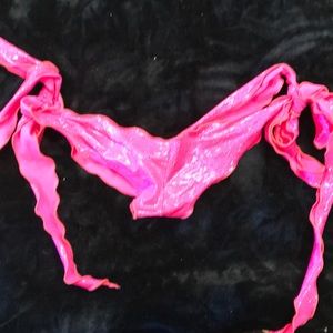 iHeartRaves Sparkly pink side tie rave bottoms